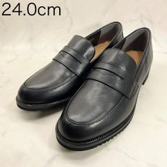 【新品 訳あり】イング　デザインコインローファー　24.0㎝　黒