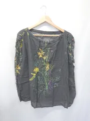 ◇ ⊂ TEVALT ヴァレット 花柄 ノースリーブ カットソー サイズ38 ダークグレー系 レディース E  【1506180002838】のサムネイル