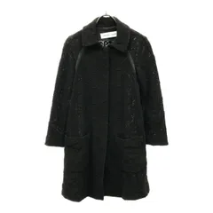 SEE BY CHLOE シーバイクロエ 花柄 コート 38 ブラック 裏地なし レディース 古着