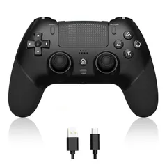 PS4コントローラー 【2025春アップグレード版】 Sungale ps4コントローラー 背面ボタン付き 自動連射機能 Bluetooth5.0接続 マクロ機能 1000mAh大容量バッテリー搭載 P4/P4 Pro/Slim/PC対応 イヤホンジャック付き