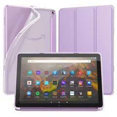 【在庫処分】Fire HD 10 2023 ケース Dadanism Fire HD 10 第13世代 カバー Fire HD 10 2023適用 カバー タブレットケース 第13世代 全面保護型 三つ折りスタンド 無色半透明TPUバック ソフト PUフロントのサムネイル