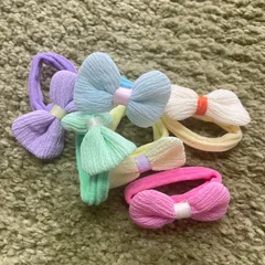 キッズヘアゴム　子供用ヘアゴム　ベビーヘアゴム　リボン