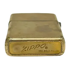 【美品】1974～75年製　10K G.F.スリムジッポー 美品】1974～75年製 10K G.F.スリムジッポー