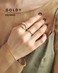 【SALE】GOLDY/ゴールディ/パール ライン セットリング/アクセサリー/5230605のサムネイル