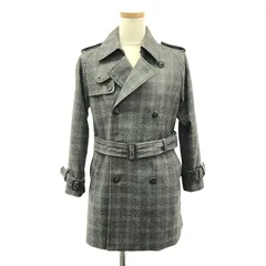 beautiful people / ビューティフルピープル | ×Loro Piana チェック ウール ショート トレンチコート | 140 | マルチカラー | レディース