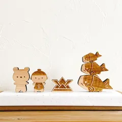 【国産紀州熊野ひのき】ちょこっと五月人形・鯉のぼりセット　　兜 金太郎 くま こどもの日 端午の節句 初節句 木製 男の子 可愛い お祝い プレゼント ギフト ラッピング 出産祝い ナチュラル プチ コンパクト 省スペース 小さい Sサイズ インテリア