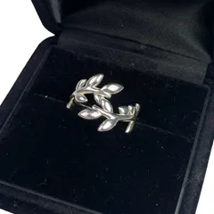 【美品】ティファニー オリーブリーフ リング シルバー 日本サイズ約14号 ティファニー TIFFANY&Co. オリーブ リーフ リング・指輪