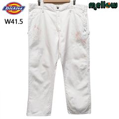 ディッキーズ Dickies ペインターパンツ ワークパンツ  ホワイト  サイズ：W41.5 L28.5  古着  ペンキ 汚れ ダメージ 1953WH 大きいサイズ ビッグサイズ   【中古】