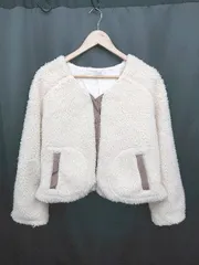 ◇ OLIVE des OLIVE オリーブ・デ・オリーブ ボア 秋冬 長袖 ブルゾン ジャンパー サイズF アイボリー レディース P  【1403180008542】のサムネイル