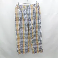 ◇ ⊂ チャオパニックティピー チェック柄 サイドスロットイージーパンツ サイズONE イエロー系 レディース E  【1508060031150】
