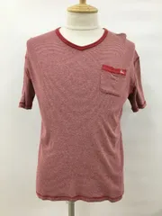 バーバリーブラックレーベル BURBERRY BLACK LABEL 半袖カットソーTシャツ 3 Vネック 日本製 コットン100% 2503WR100