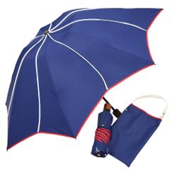 シノワズリーモダン フラワーモチーフパイピングミニ折りたたみ雨傘