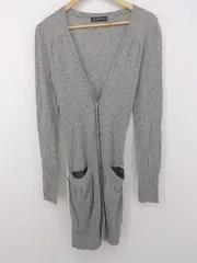 ◇ ◎ BEAUTY & YOUTH UNITED ARROWS ロング 長袖 ニット カーディガン グレー レディース P  【中古】 【1212060001494】