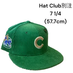 海外モデル Hat Club 別注 MLB シカゴ カブス chicago cubs Gray Bottom コーデュロイ green  Side Patch New Era 59Fifty Fitted ニューエラ 別注 サイドパッチ