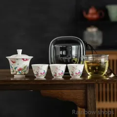 中国の蓋碗、カンフー茶碗、 中国の伝統的なガイワン、レリーフ