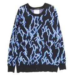 NO ID. ノーアイディ 442010-528K × FINDERS KEEPERS ファインダーズ キーパーズ 総柄 ニット セーター ブルー系 2【中古】のサムネイル