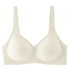 シームレスブラ ノンワイヤー ナイトブラ 調節ホック付き 快適 肉厚パッド 楽ちん 軽量 脇高設計 盛れる 美胸 伸縮性 ストレッチ 3段ホック 肩紐調整 黒 as-018