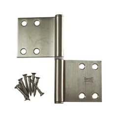 【新品・14営業日以内発送】ハイロジック 4960983260470 26047 左右兼用旗丁番102×102mm HL【沖縄離島販売不可】のサムネイル