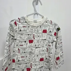 日本 80 ピーナッツ スヌーピー 漫画 長袖 Tシャツ