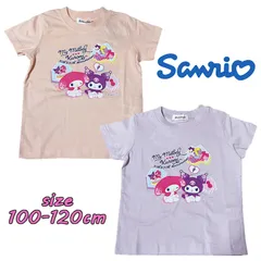 サンリオ マイメロディ＆クロミ 半袖 Tシャツ 女の子 女児 キャラクター トドラートップス 天竺 (SU8870)