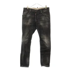 DSQUARED2 (ディースクエアード) 22SS SEXY TWIST JEAN スキニー ツイスト ジーンズ デニムパンツ ブラック S71LB1008 S30664