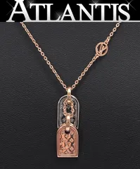 LOUIS VUITTON ナノグラムネックレス LVタグモノグラム　極美品 LOUIS VUITTON ルイヴィトン ネックレス ナノグラム M63141