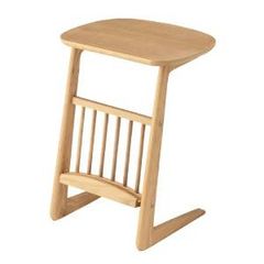 展示品・未使用】東屋 2WAYサイドテーブル オーク天然木 ナイト