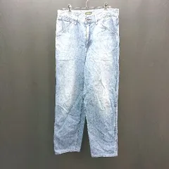 ◇ UNIQLO JEANS フロントファスナー ストレート カジュアル デニムパンツ サイズ29 ブルー レディース メンズ E  【1309040072411】