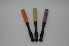 【仏具】りん棒 綴巻 黒檀 4.5寸【送料込み】