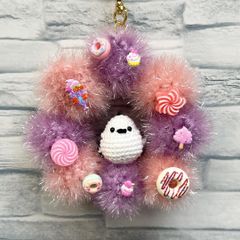 ハンドメイド　シマエナガ　リース