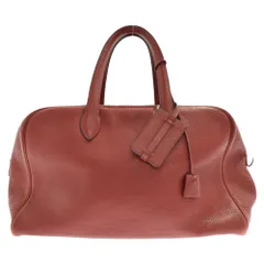 HERMES (エルメス) ヴィクトリア 45 □E刻印 レザー ボストン バッグ レッドのサムネイル