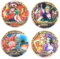 【中古】バッジ・ピンズ 集合 輩～YAKARA～缶バッジ4個セット(シークレット1ver.) 「劇場版 ワンピース STAMPEDE」 セブンネット限定 第1弾ムビチケカード特典