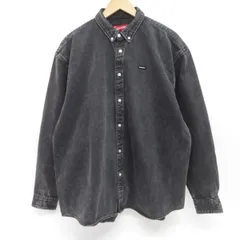 シュプリーム　スモールボックスロゴ　デニムシャツ　ウォッシュブラック　sサイズ 2025年最新】supreme small box shirt 