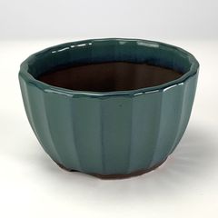 瀬戸焼 菊型4号 オリベ 幅12.5cm×高さ7cm 