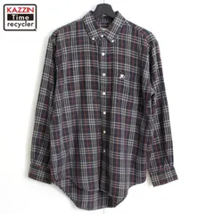 90s vintage BURBERRY チェック柄 ボタンダウン 長袖シャツ メンズ 表記Mサイズ