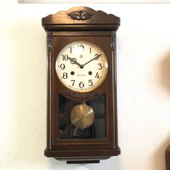 昭和レトロ 昭和30年代 愛知時計 宮型ボンボン時計 オーバーホール整備調整済み稼働品