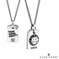 ライオンハート レオ シャープ ドッグタグ ネックレス シルバー925 メンズ ブランド LEO LION HEART