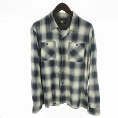 超スペシャル 90s ポロ ラルフローレン オンブレ 長袖 シャツ L ブルー 2123-1300-co2.jpg