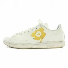 アディダス adidas マリメッコ STAN SMITH スタンスミス ローカットスニーカー シューズ レザー 花柄 プリント US6 24.5cm 白 ホワイト HO4683 /BB ■OF