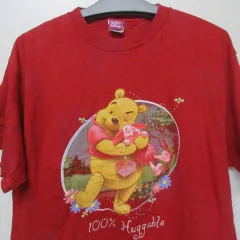 90s Vintage オールド ディズニー Tee 炭黒 フェード プーさん 90s Vintage オールド ディズニー Tee 炭黒 フェード プーさん