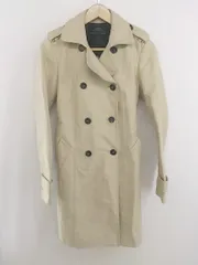 ◇ ◎ ZARA BASIC ザラベーシック 長袖 トレンチ コート サイズEUR S USA S MEX 26 ベージュ レディース P  【1303010003009】