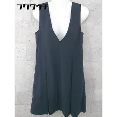 ◇ ELLE エル ノースリーブ 膝丈 ワンピース サイズ38 ネイビー レディース 【中古】 【1002801826970】のサムネイル