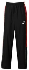 asics アシックス WARMUPPANTS ブラックxストロングレッド L 2063A199 2 | スポーツ スポーツウェア ボトムス パンツ ウオームアップパンツ 総裏メッシュ ウエア ユニセックス キッズ フィットネス スポーツ用品 バスケット ベト