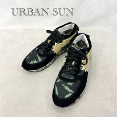 URBAN SUN アーバンサン ローカットスニーカー カモフラージュ カモフラ 迷彩 シューズ 42 ブラック 約26.5cm メンズ 靴のサムネイル