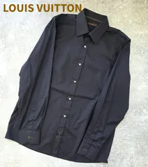 未使用級✨LOUIS VUITTON M-65型 長袖シャツ　LVロゴ　長袖　黒 Embroidered Signature Long-Sleeved Shirt - Ready-to-Wear