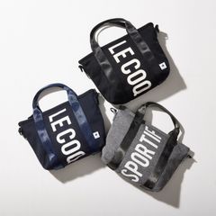 [le coq sportif（ルコックスポルティフ）] レディース ロシェル ロゴプリント2WAY ショルダートートバッグ