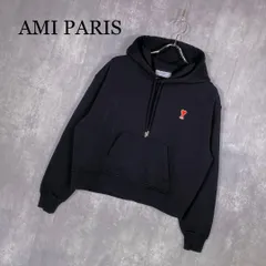『Ami paris』アミパリス (M) ワンポイント刺繍ロゴ　パーカー
