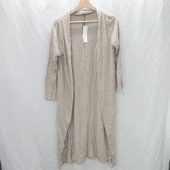 ◇ ⊂ CAL.Berreis /　カルベリーズ コットン100％ 長袖 薄手カーディガン サイズS ベージュ系 レディース E  【1506190016665】