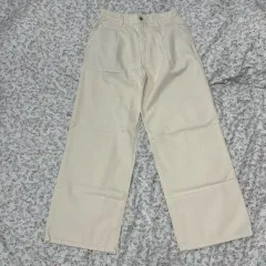 UNIQLO(ユニクロ) ドレープ デニム タック パンツ 新品