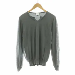 アルマーニ コレツィオーニ ARMANI COLLEZIONI ニット Tシャツ ロンT 長袖 プルオーバー 5 グレー LCM57MLC48M /NQのサムネイル